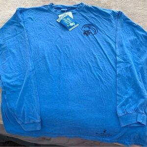 Blue Long Sleeve Hawaii dyed Crazy Shirt